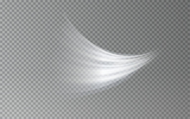 Wall Mural - Stream of fresh wind png. Imitation of the exit of cold air from the air conditioner.	