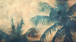 textured background with shadows of palm trees