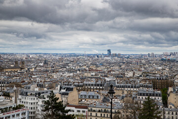 Wall Mural - earial view over Paris, France