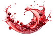 PNG Cranberry juice splashing drop red.