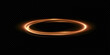 Glowing golden spiral. Speed ​​abstract lines effect. Rotating shiny rings. Glowing circular lines. Glowing ring trail. Vector.