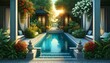 Luxurious Tropical Pool Garden
