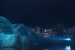 『錦帯橋とサクラ』夜桜 ライトアップ 山口県岩国  #日本観光　Kintai Bridge 　