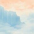 Azure frost, winters breath, icy caress , water color, cartoon, animation 3D, vibrant