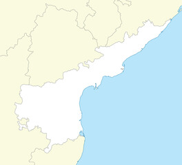  Location map of Andhra Pradesh is a state of India
