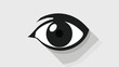 Black Eye Icon Vector Illustration View Eyeball Circle