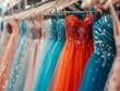 Romantic Celebration: Stylish Multi-Colored Gowns