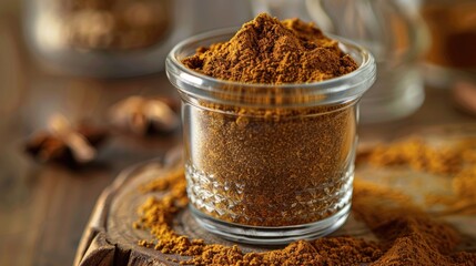 Poster - Pumpkin pie spice made at home and stored in a glass container