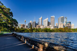 Fototapeta  - Sydney, Australia – Sydney skyline viewed from Royal Botanic Gardens