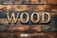 Wood Text Style Effect 2