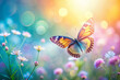 © Kateryna Shyntiapko - Blurred Summer Background with Butterfly Close up
