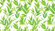 Seamless pattern of fresh green grass flat vector isolated