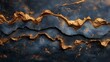luxurious background of black and gold marble
