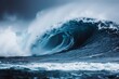 Majestic ocean wave captured in motion