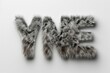 dizzy text as a logo, clean, modern, kinetic, whimsical, fun surreal, fur texture, hairy, color, fluid and expressive typography