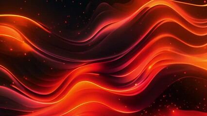 Poster - Dark Background With Orange and Yellow Lines