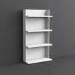 © javaistan - 3D white dumpbin shelf or display rack for branding item