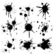 © mabolo - Vector set of Black ink splatter