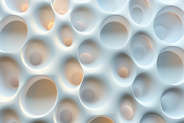 Poster - Sophisticated abstract irregular 3d pattern. Background image. Created with Generative AI technology.