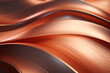 An abstract metal background characterized by Copper, brushed Copper surfaces with hints of polished chrome