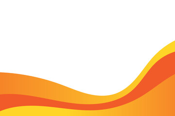 Wall Mural - Abstract orange wavy business background. Vector illustration