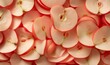 realistic apple slices pattern