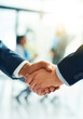 © peopleimages.com - Welcome, business people and handshake in office meeting for b2b, crm or networking. Hiring, job interview or men shaking hands for recruitment, deal or contract offer, collaboration and partnership