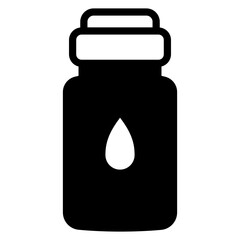 Poster - water bottle icon