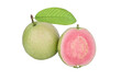 pink guava and leaf isolated on transparent png
