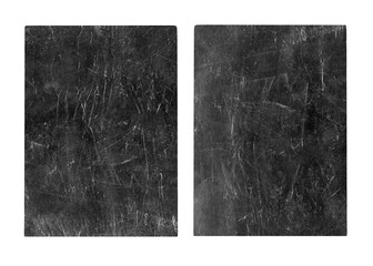 Wall Mural - Scratches and dust on black background. Vintage scratched grunge plastic broken screen texture isolated. Scratched glass surface wallpaper set. Dirty Blackboard. Space for text.	