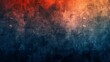 grungy black blue orange and red gradient with grainy noise texture abstract background