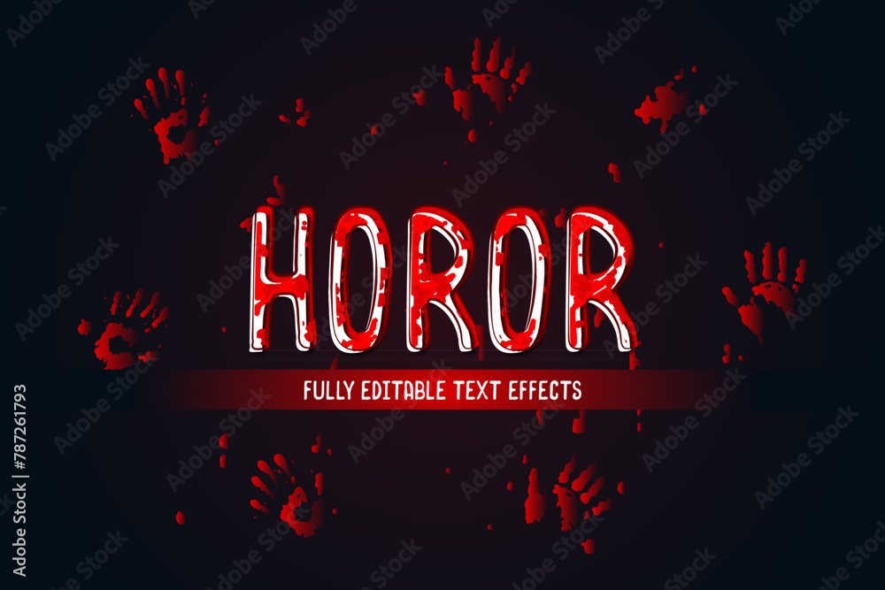 Help Message Horror Fully editable horror text effects, scary and suspenseful Stock Vector ...