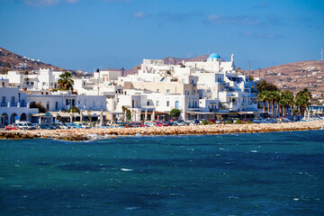 Wall Mural - Paros island aerial view