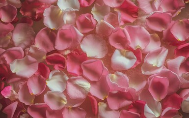 pink rose petals