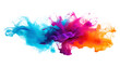 PNG A colorful smoke explosion backgrounds purple paint. 