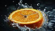 Experience a clock thats a fusion of timekeeping and the vibrant essence of an orange, adding a splash of citrus to the concept of time,
