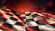 race checkered flag background vector, generative Ai