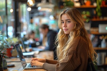 Poster - Vibrant Shared Workspace: Female Professionals Thriving