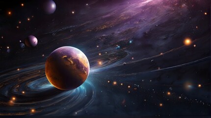 Wall Mural - Cosmic abstract background