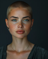 Wall Mural - Close up portrait of a woman