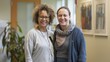 © Justlight - A portrait of a physical the and their patient standing side by side both with beaming smiles as they celebrate the progress and empowerment gained through therapy. .