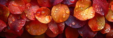 Deep Orange Fall Wallpaper,
Closeup Colorful Autumn Bright Autumn Leaf, Beautiful Serene Scenery, Copy Space For Greeting Card