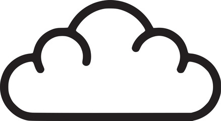 Basic cloud icon