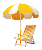 Fototapeta Panele - PNG Beach Chair umbrella chair furniture