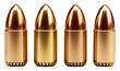 PNG Three Handgun Bullets bullet ammunition weapon