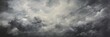 Storm Sky Background. Painting Of Swirling Clouds. Dramatic Cloudscape Artwork. Generative AI