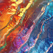 Holographic rainbow liquid metallic color texture, iridescent vibrant colors, intricate details, highly detailed, digital art