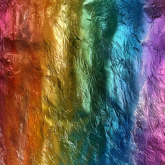 Poster - Holographic rainbow liquid metallic color texture, iridescent vibrant colors, intricate details, highly detailed, digital art