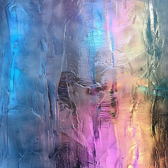 Poster - Holographic rainbow liquid metallic color texture, iridescent vibrant colors, intricate details, highly detailed, digital art
