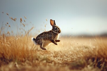 Wall Mural - rabbit in the woods